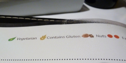 menu contains gluten